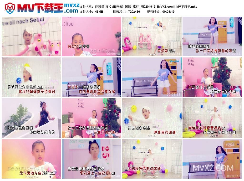 薛雅馨-打 Call(替换)_国语_流行_MD204912